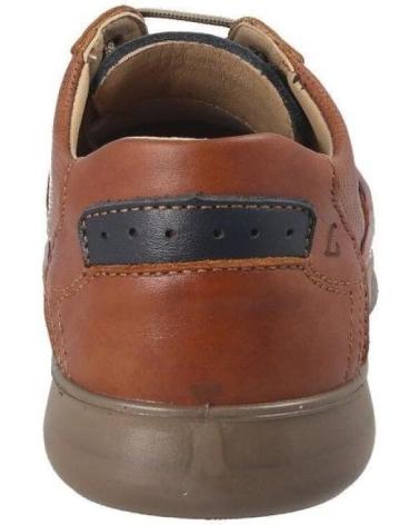 LUISETTI GRAVITY 27925NA BROWN LEATHER LACE-UP SHOES MARRON