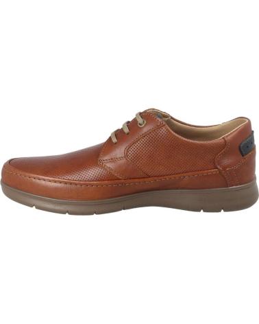 LUISETTI GRAVITY 27925NA BROWN LEATHER LACE-UP SHOES MARRON