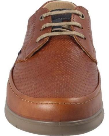 LUISETTI GRAVITY 27925NA BROWN LEATHER LACE-UP SHOES MARRON