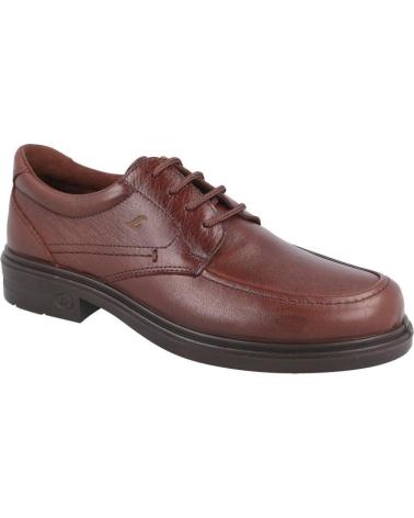LUISETTI BROWN LEATHER BLUCHER 33601ST MARRON