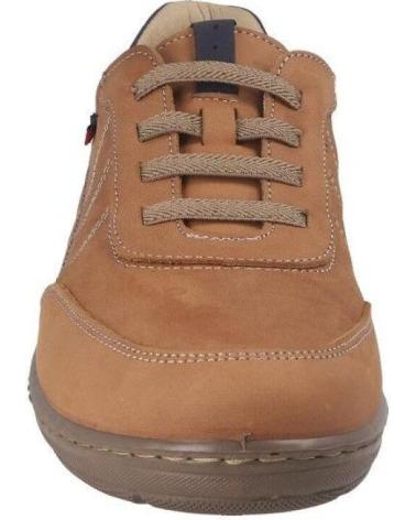 CHAUSSURE SPORT LUISETTI JANU 37104GS TAUPE EN CUIR MARRóN