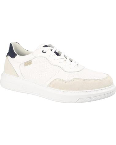 BASKETS DÉCONTRACTÉES LUISETTI BLUE 39003BI BLANCHES AVEC DÉTAILS BLEUS BLANCO