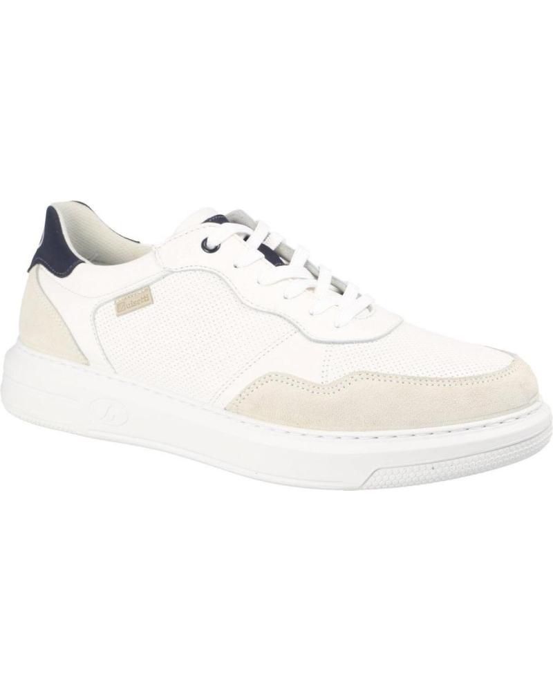 BASKETS DÉCONTRACTÉES LUISETTI BLUE 39003BI BLANCHES AVEC DÉTAILS BLEUS BLANCO