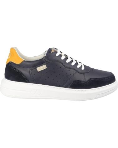 LUISETTI 39002NA - TÊNIS AZUL MARINHO SOLA BRANCA DETALHES AMARELOS BLANCO