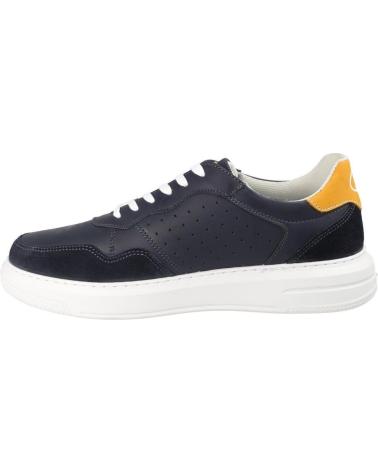 LUISETTI 39002NA - TÊNIS AZUL MARINHO SOLA BRANCA DETALHES AMARELOS BLANCO