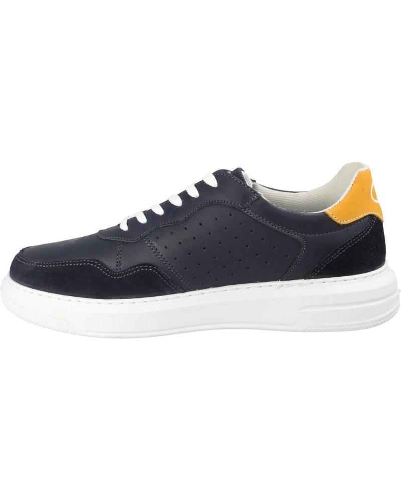 LUISETTI 39002NA - TÊNIS AZUL MARINHO SOLA BRANCA DETALHES AMARELOS BLANCO