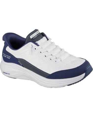 SKECHERS SLIP-INS VAPOR FOAM BLANCA-AZUL BLANCO