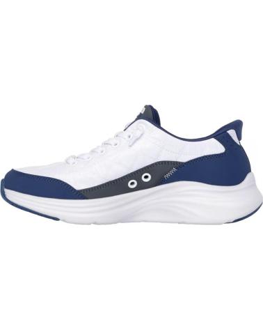 SKECHERS SLIP-INS VAPOR FOAM BLANCA-AZUL BLANCO
