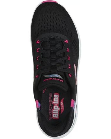 SKECHERS SLIP-INS ARCH FIT 2-0 GLOW EASY CHIC NEGRA NEGRO