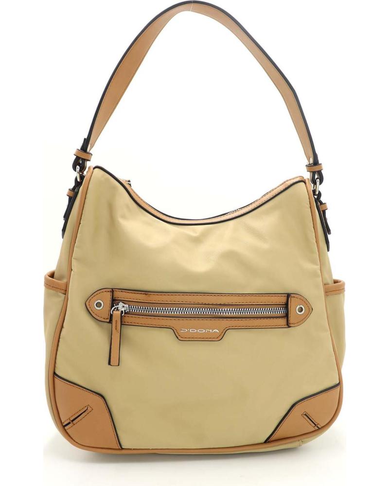 BOLSO DDONA 3082 HOMBRO BANDOLERA EN TONO CAMEL CAMEL