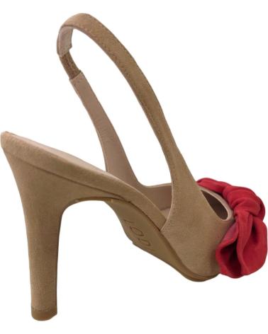 DÉCOLLETÉ LODI RUSILEO BEIGE CON FIOCCO ROSSO MARRóN