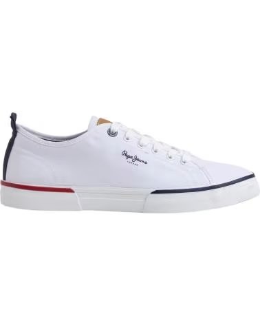 PEPE JEANS ZAPATOS HOMBRE ZAPATILLAS BAJAS MODELO KENTON SMART BLANCO