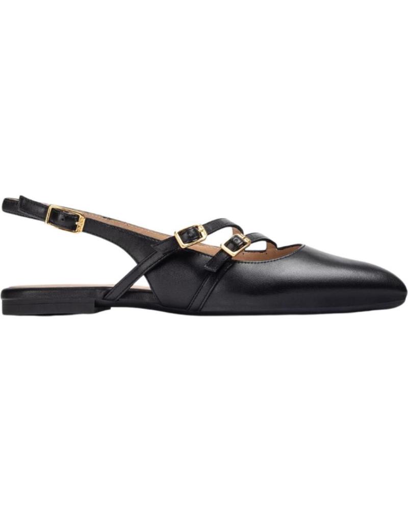 UNISA ALSIP SCHWARZER SLINGBACK FLATS MIT KETTE VARIOS COLORES