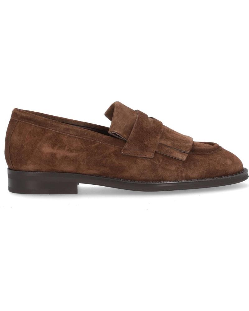 MOCASSIM DE CAMURÇA ALPE 5338 PRETO COM BORLAS NEGRO