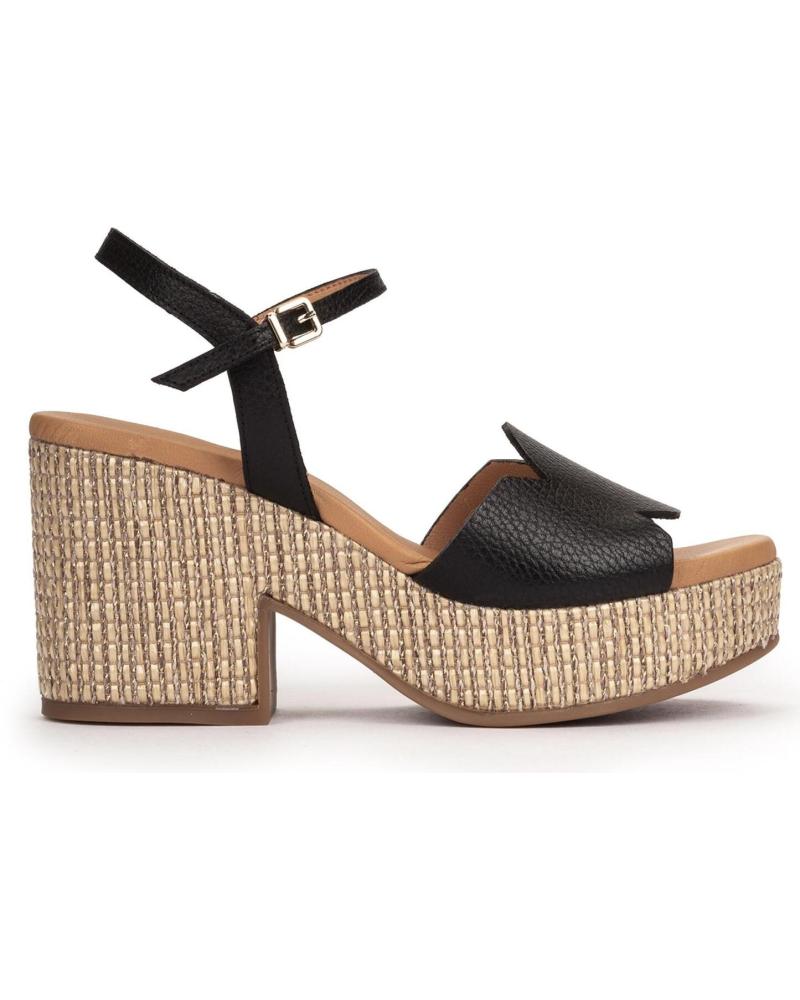 WEEKEND BY PEDRO MIRALLES PLATEAU-SANDALE 15838 SCHWARZ NEGRO