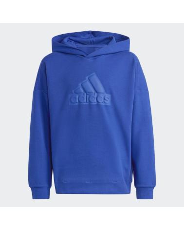 FELPA CON CAPPUCCIO ADIDAS JUNIOR BLU AZUL
