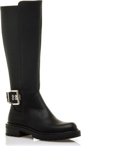 BOTAS ALTAS MTNG 54732 NEGRAS CON HEBILLA NEGRO