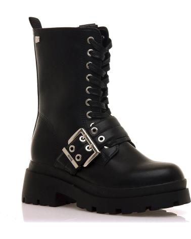 Botas-De-Mujer-MTNG-BOTAS MTNG 54654 C58733 NEGRAS CON CORDONES Y HEBILLA-C58733---PITA-NEGRO