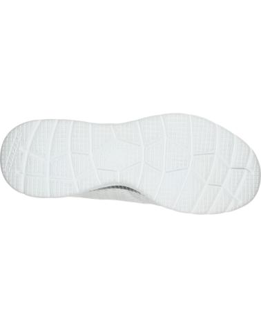 SKECHERS DEPORTIVO CORDON WHITE-SILVER BLANCO