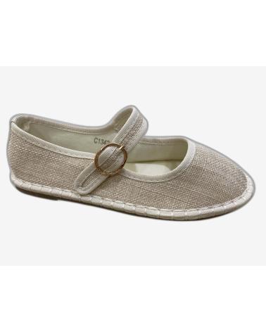 BALLERINE SLIPPERS BUBBLE BOBBLE C1342 LINO BEIGE BEIGE
