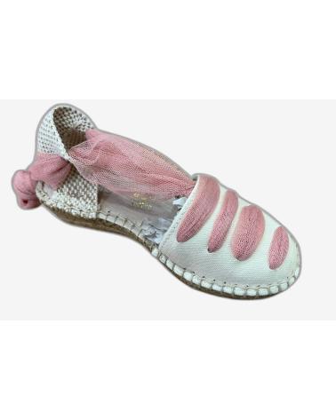 ESPADRILLAS IN SPAGO BUBBLE BOBBLE CONDIZ 223 ROSA CON NASTRI IN TULLE ROSA