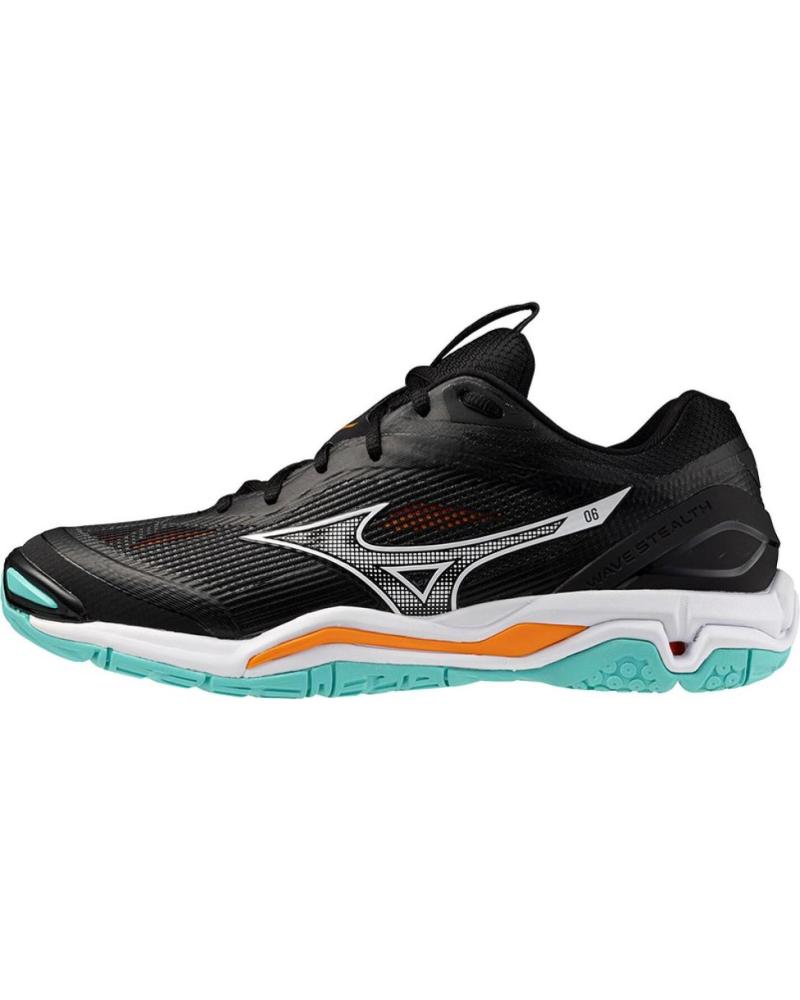 Inizio-MIZUNO-ZAPATILLAS-WAVE-STEALTH-6-BALONMANO-VOLEY-BADMINTON-NEGRO
