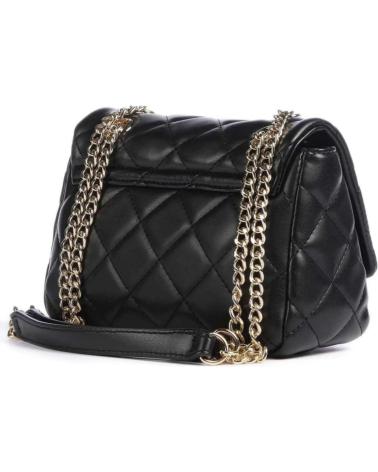 BOLSO BANDOLERA VALENTINO OCARINA ACOLCHADO NEGRO CON CADENA DORADA NEGRO
