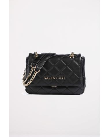 BOLSO BANDOLERA VALENTINO OCARINA ACOLCHADO NEGRO CON CADENA DORADA NEGRO