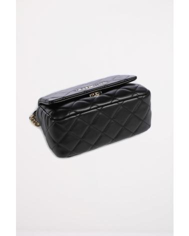 BOLSO BANDOLERA VALENTINO OCARINA ACOLCHADO NEGRO CON CADENA DORADA NEGRO