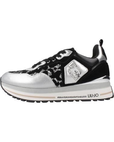 SNEAKERS CASUAL LIU JO WONDER 01 NERO ARGENTO SILVBLK