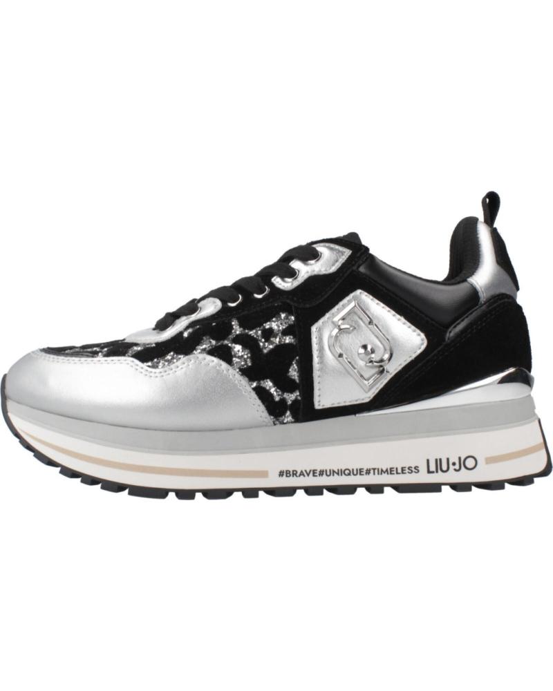 SNEAKERS CASUAL LIU JO WONDER 01 NERO ARGENTO SILVBLK
