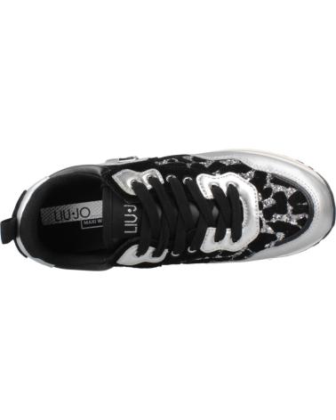 SNEAKERS CASUAL LIU JO WONDER 01 NERO ARGENTO SILVBLK