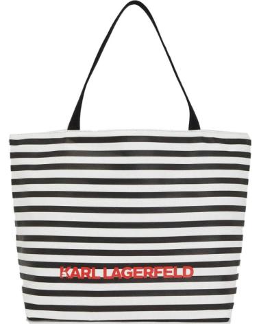 KARL LAGERFELD KL X DISNEY A3W50103 WENDETASCHE GESTREIFT UND SCHWARZ BLACK