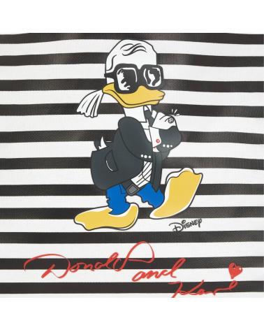 KARL LAGERFELD KL X DISNEY A3W50103 WENDETASCHE GESTREIFT UND SCHWARZ BLACK