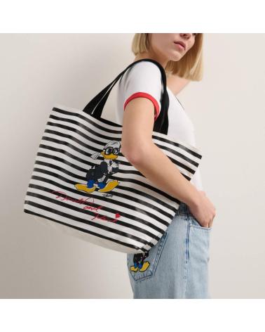 KARL LAGERFELD KL X DISNEY A3W50103 WENDETASCHE GESTREIFT UND SCHWARZ BLACK