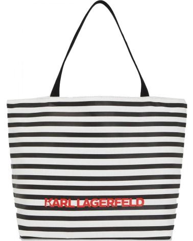 KARL LAGERFELD KL X DISNEY A3W50103 WENDETASCHE GESTREIFT UND SCHWARZ BLACK