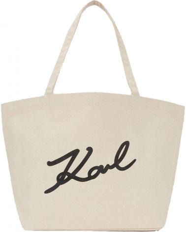 KARL LAGERFELD K SIGNATURE CANVAS SHOPPER A3W50108 NATUR NTRL
