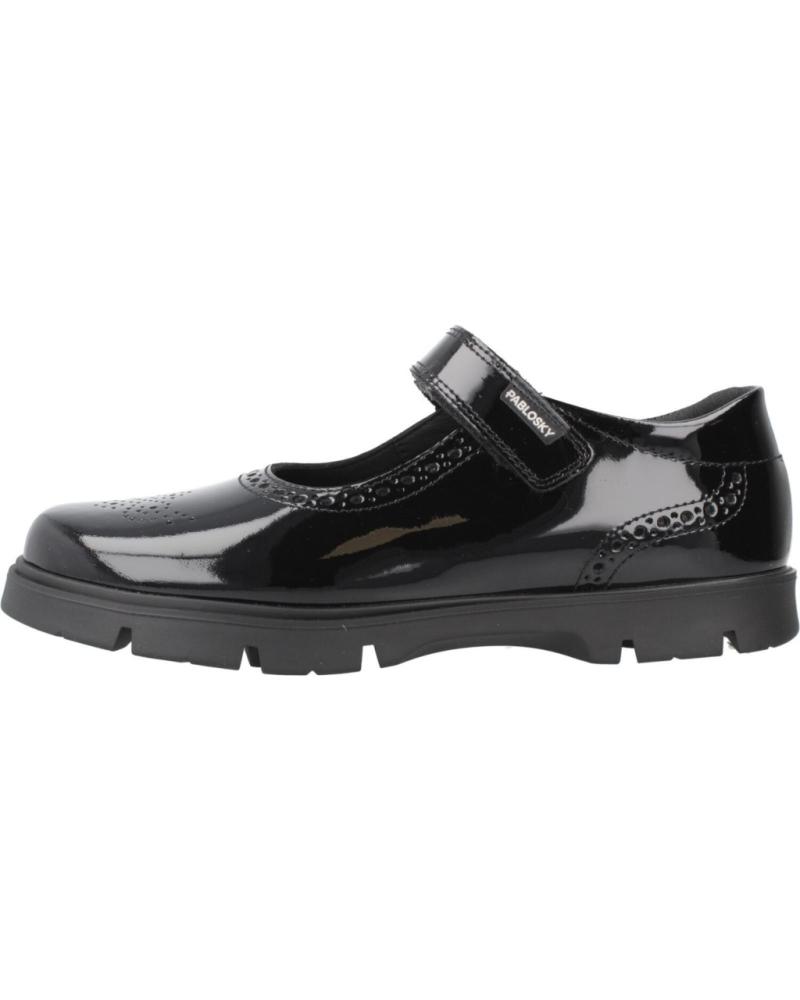 PABLOSKY BALLERINES SCOLAIRES EN CUIR VERNI NOIR MODÈLE 360219P CHRLNGR