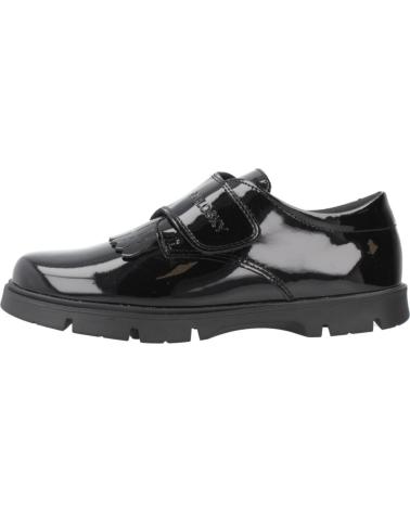 PABLOSKY CHAUSSURES SCOLAIRES EN CUIR VERNI NOIR AVEC DOUBLE VELCRO MODÈLE 360419P NEGRO