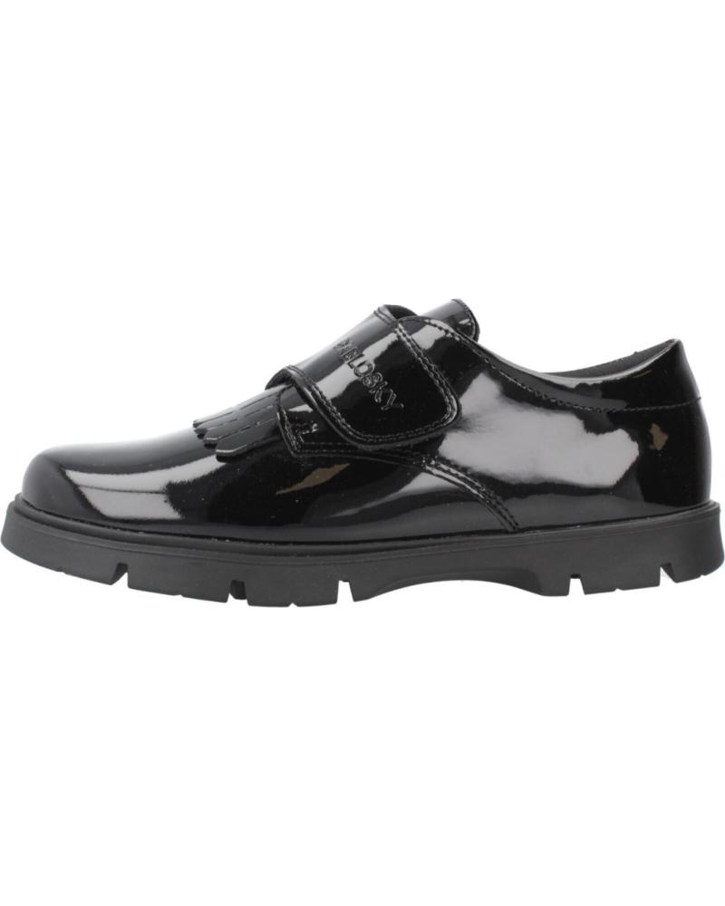 PABLOSKY CHAUSSURES SCOLAIRES EN CUIR VERNI NOIR AVEC DOUBLE VELCRO MODÈLE 360419P NEGRO