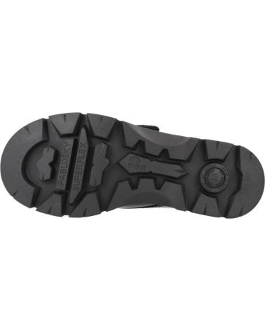 PABLOSKY CHAUSSURES SCOLAIRES EN CUIR VERNI NOIR AVEC DOUBLE VELCRO MODÈLE 360419P NEGRO