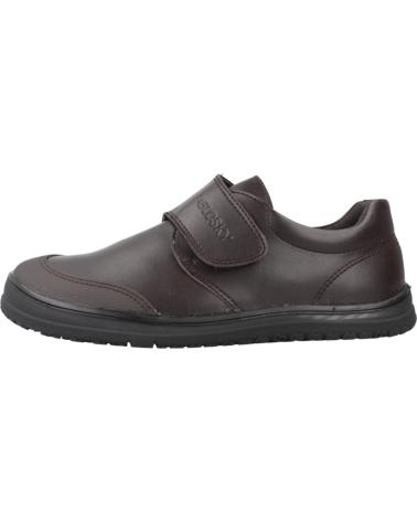 PABLOSKY MODELO 355595P - ZAPATOS ESCOLARES MARRONES CON VELCRO MARRON