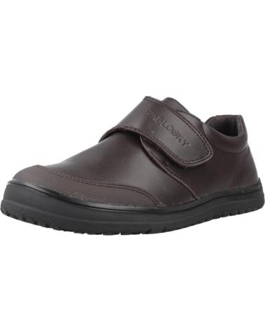 PABLOSKY MODEL 355595P - BROWN SCHOOL SHOES WITH VELCRO MARRON
