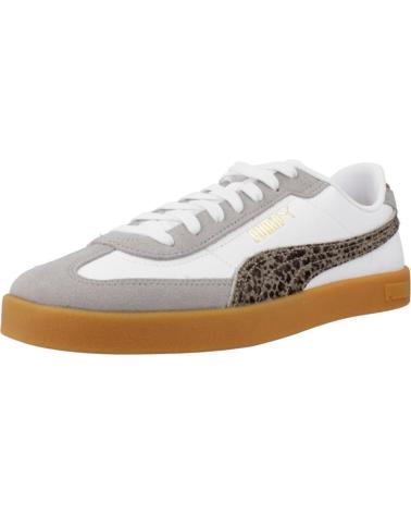 SCARPE CASUAL PUMA CLUB II ERA STAMPA ANIMALIER BIANCHE WHITE