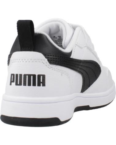 PUMA REBOUND V6 LO AC PS BIANCO VELCRO PER BAMBINO WHITE