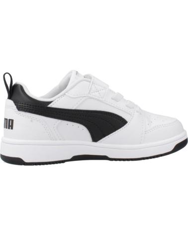 PUMA REBOUND V6 LO AC PS BIANCO VELCRO PER BAMBINO WHITE
