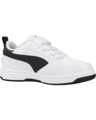 PUMA REBOUND V6 LO AC PS BIANCO VELCRO PER BAMBINO WHITE