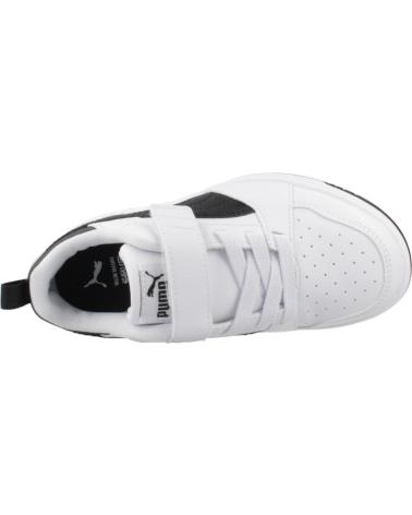 PUMA REBOUND V6 LO AC PS BIANCO VELCRO PER BAMBINO WHITE