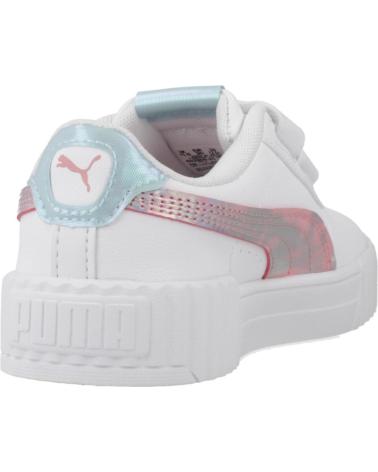 PUMA CARINA 3.0 SPACE BELLE V - LEGERE MÄDCHENSNEAKER MIT KLETTVERSCHLUSS, WEISS WHITE