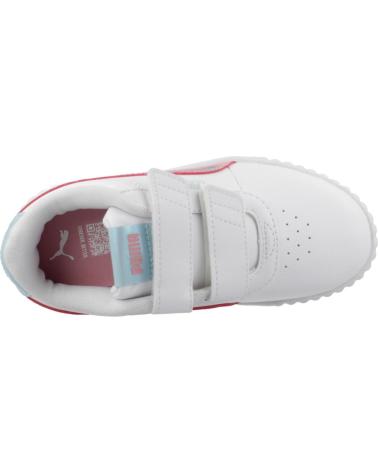 PUMA CARINA 3.0 SPACE BELLE V - LEGERE MÄDCHENSNEAKER MIT KLETTVERSCHLUSS, WEISS WHITE